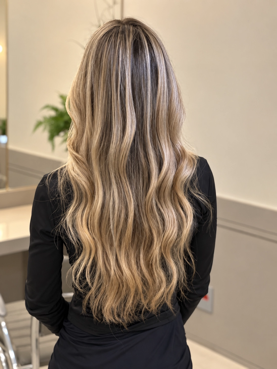 Mechas em cabelo longo